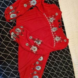 Long sleeve mini dress